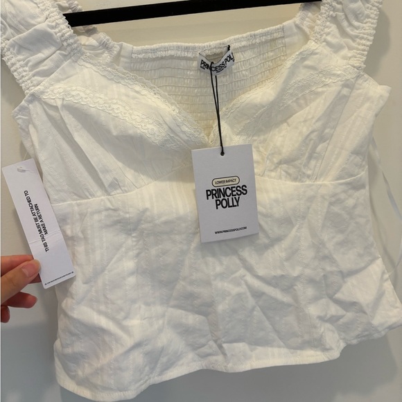 Princess Polly Fyrie Top White - Picture 3 of 5